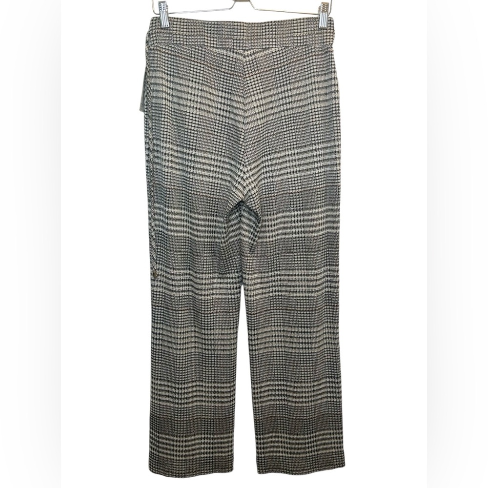 Joseph Ribkoff Katherine Jacquard Plaid Knit Wide Leg Drawstring Waist - Picture 4 of 4